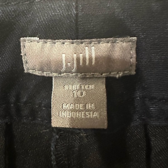 J Jill Straight-Leg Flat front Dark Denim Pants Size 10 - Picture 3 of 5